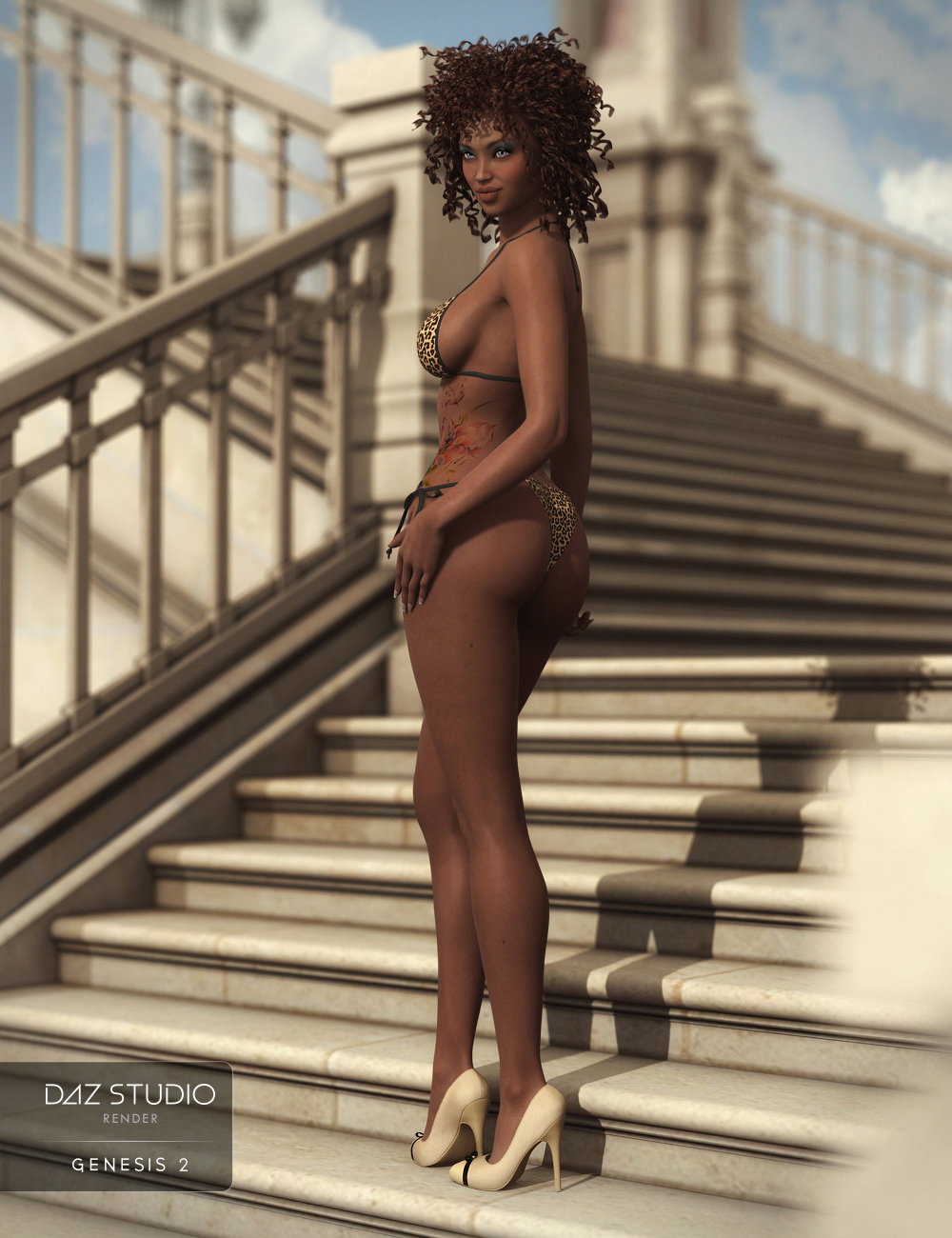 Kendra for Monique 6 by: JessaiiRaziel, 3D Models by Daz 3D