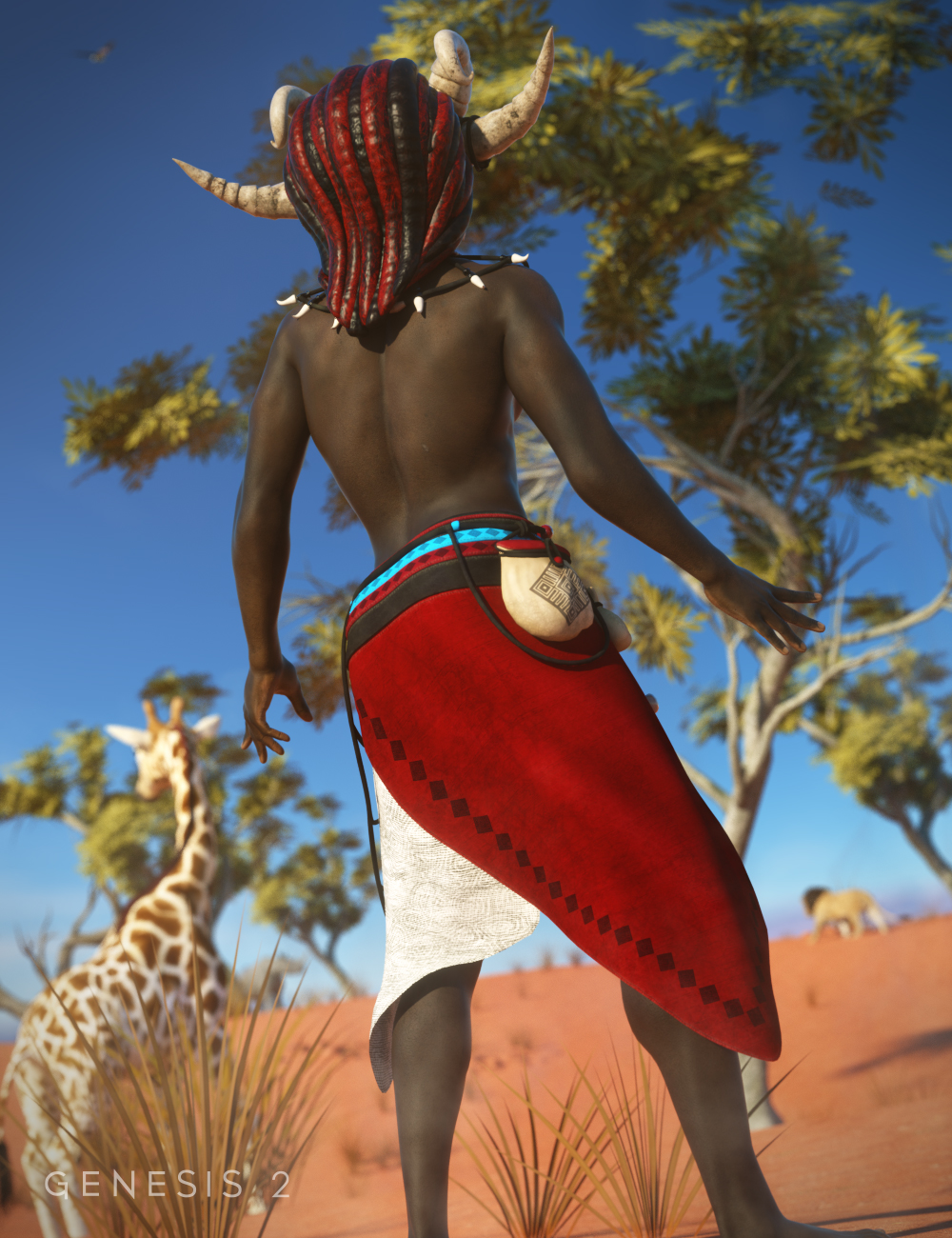 Witch Doctor for Genesis 2 Male(s) by: ArienMada, 3D Models by Daz 3D