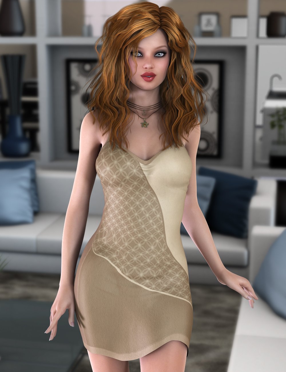 Nightlife Dress for Genesis 2 Female(s) by: PandyGirl, 3D Models by Daz 3D