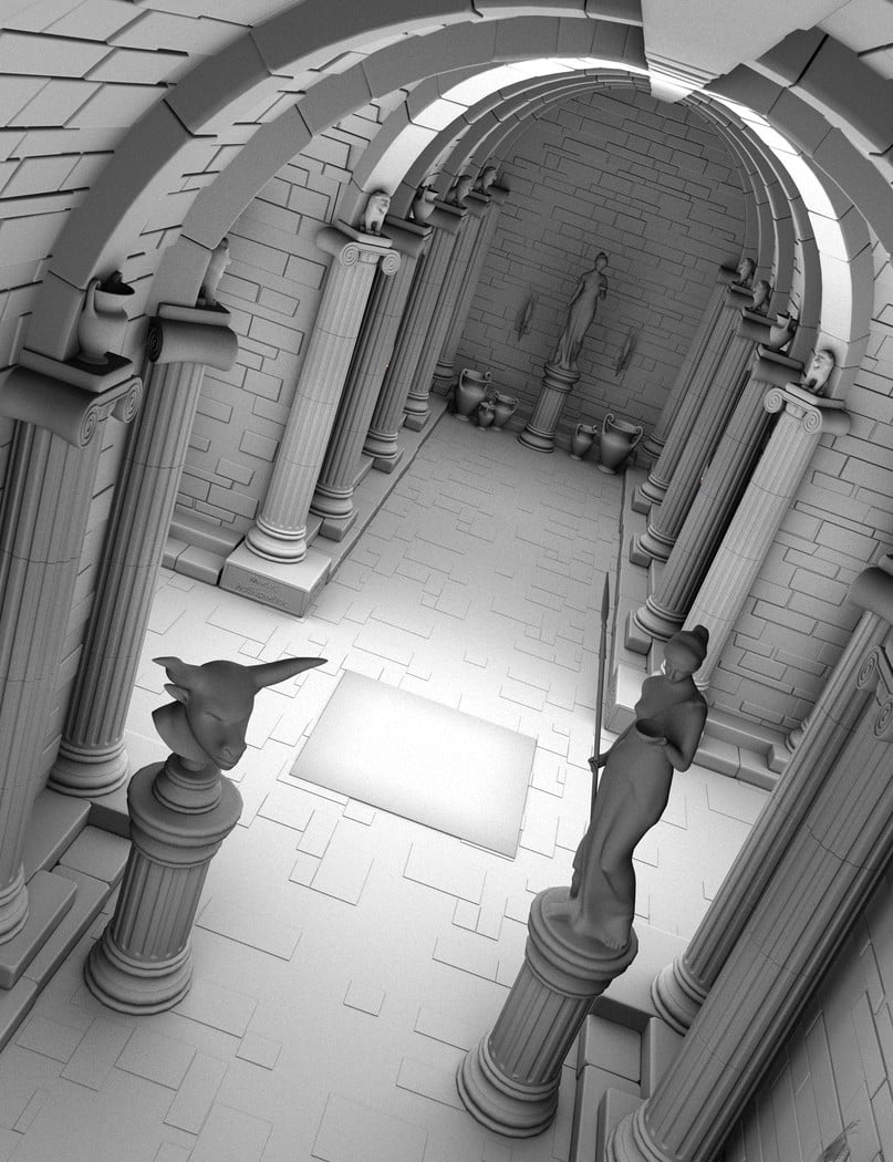 Merlin's Labyrinth Construction Kit by: Merlin Studios, 3D Models by Daz 3D