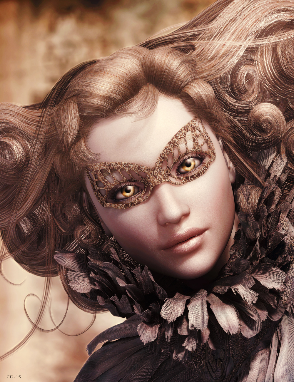 Masked Beauty by: PandyGirl, 3D Models by Daz 3D