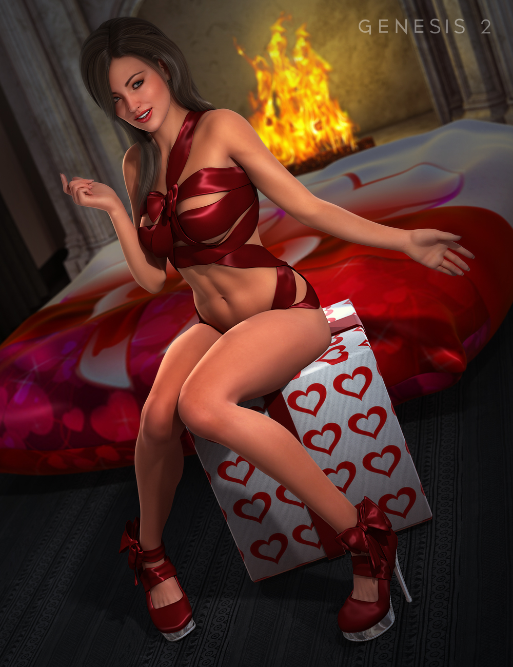 Sweet Holiday Nights for Genesis 2 Female(s) by: Shox-DesignUmblefugly, 3D Models by Daz 3D