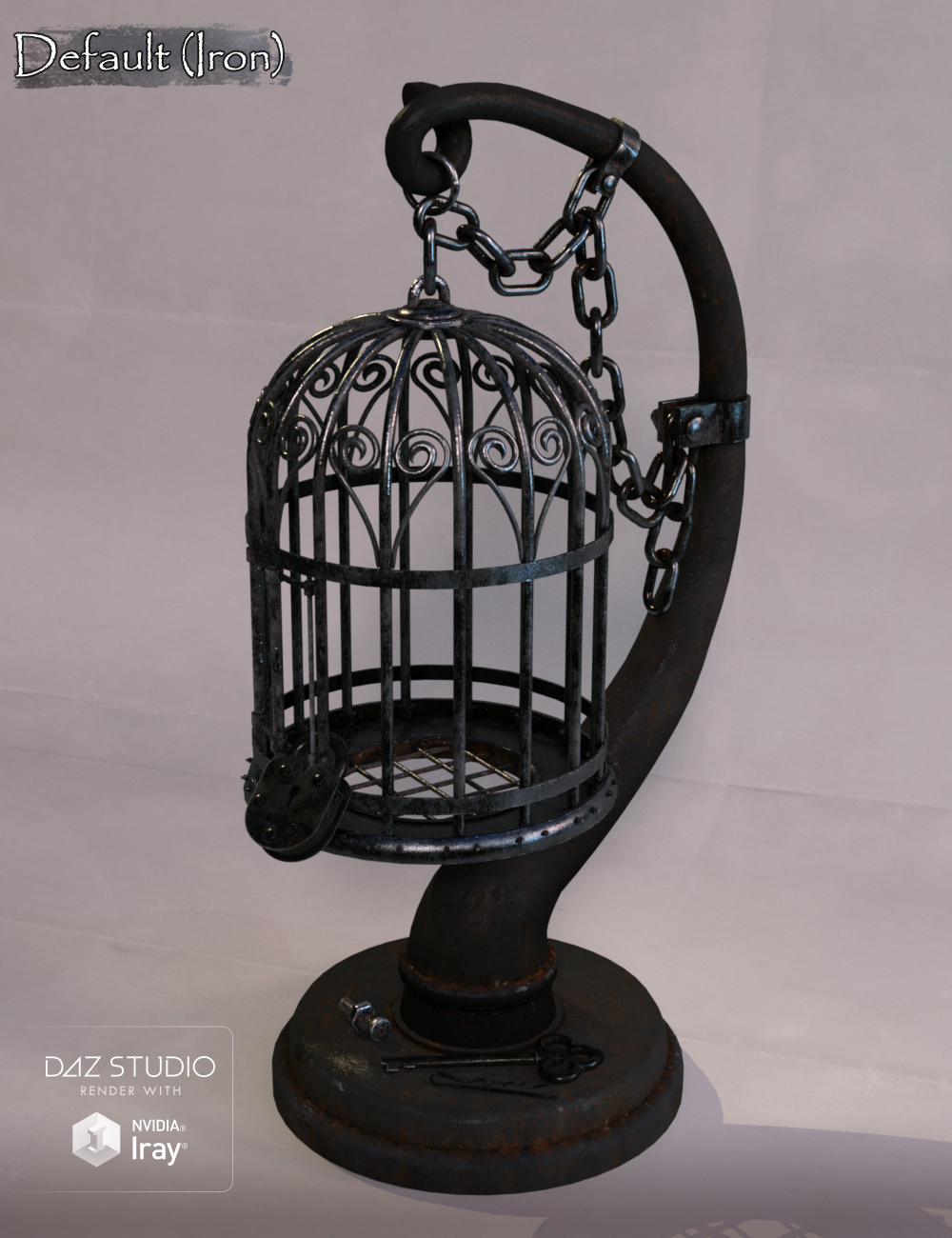 Muelsfell Hanging Cage Muelsfell Hanging Cage by: E-Arkham, 3D Models by Daz 3D