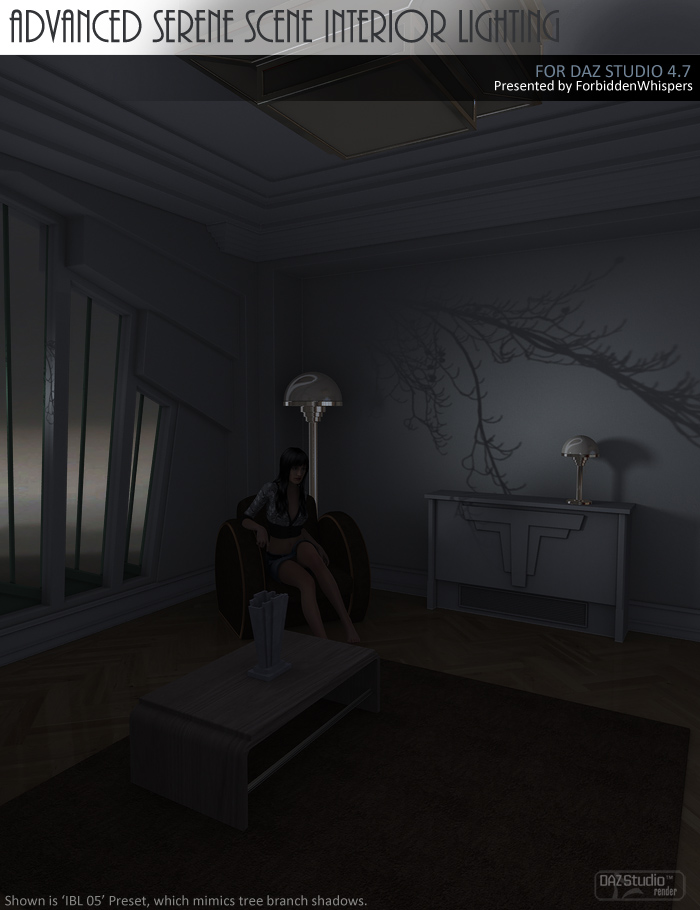 Advanced Serene Scene Interior Lighting by: ForbiddenWhispers, 3D Models by Daz 3D