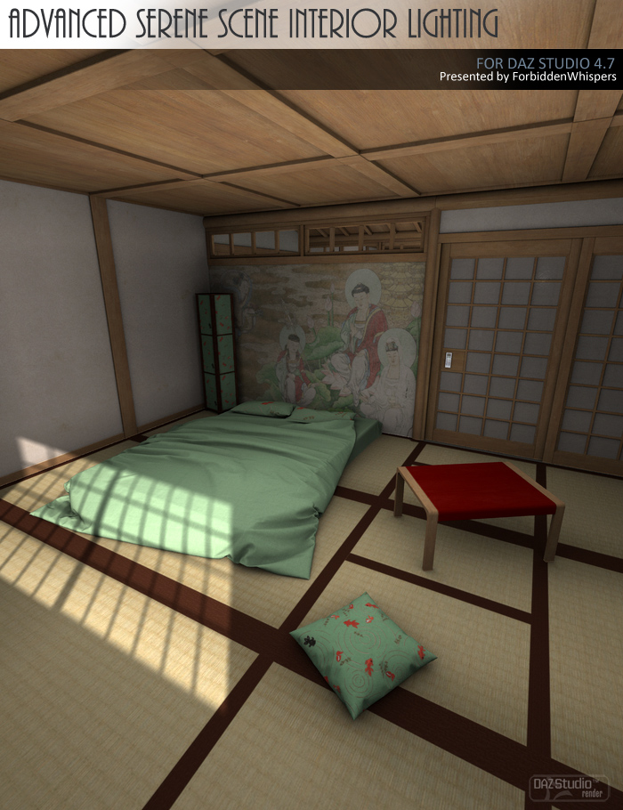 Advanced Serene Scene Interior Lighting Advanced Serene Scene Interior Lighting by: ForbiddenWhispers, 3D Models by Daz 3D