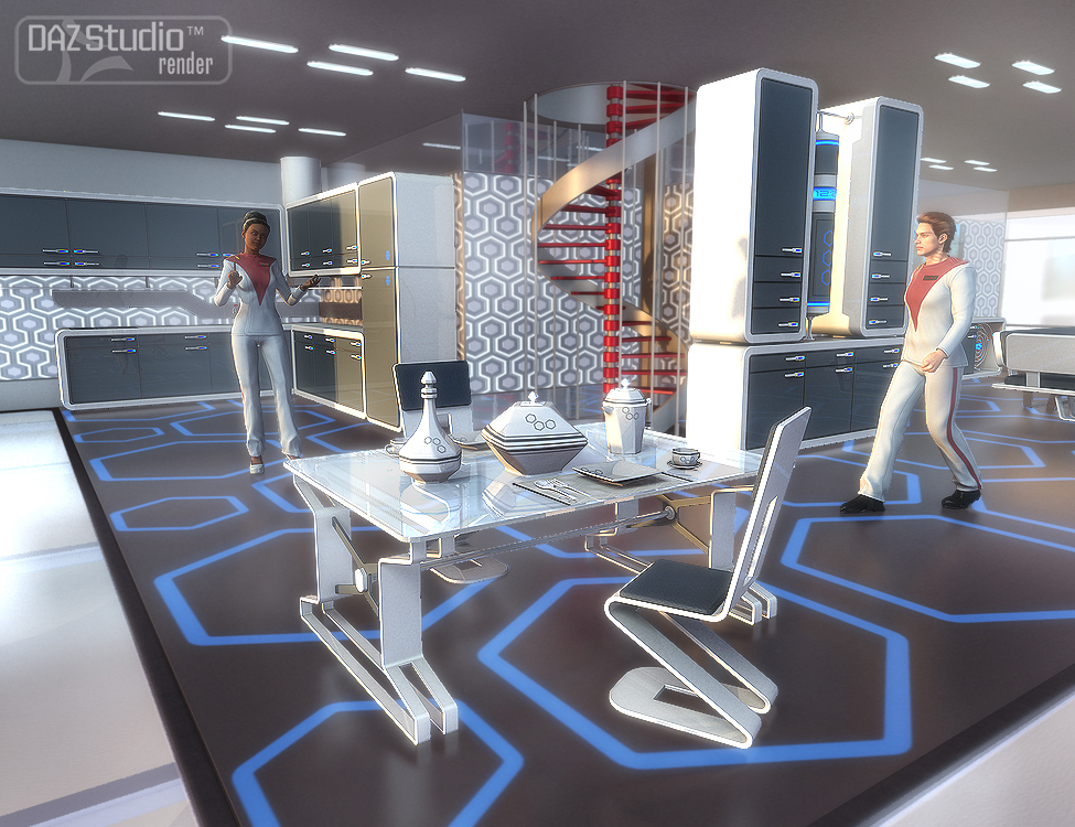 Sci-fi Outpost Props by: petipet, 3D Models by Daz 3D