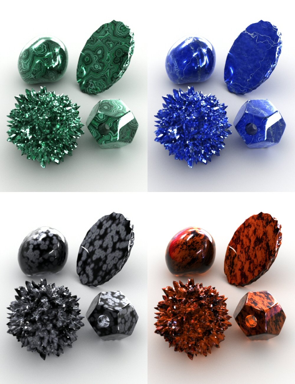 Bryce 7.1 Pro - Gemstones Two The Hall set by: HoroDavid Brinnen, 3D Models by Daz 3D