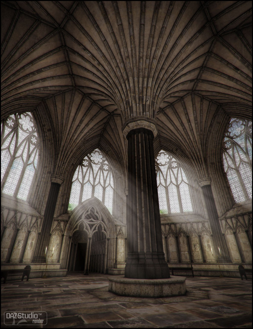 Chapter House by: Jack Tomalin, 3D Models by Daz 3D