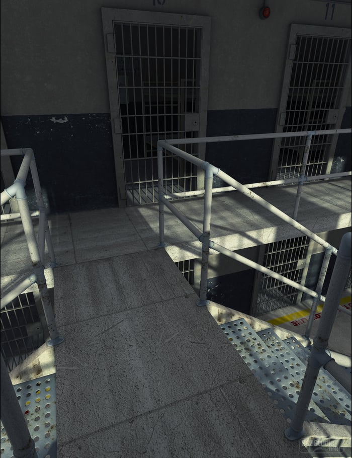 Prison Cell Block 'K' Prison Cell Block 'K' by: ForbiddenWhispersDavid Brinnen, 3D Models by Daz 3D