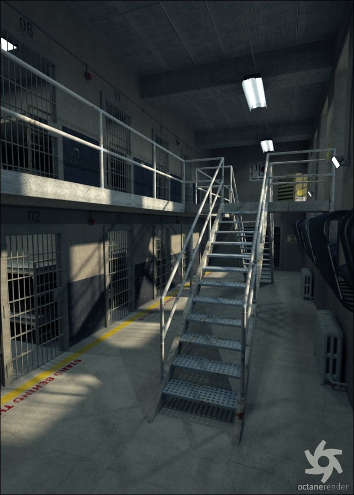 Prison Cell Block 'K' | Daz 3D