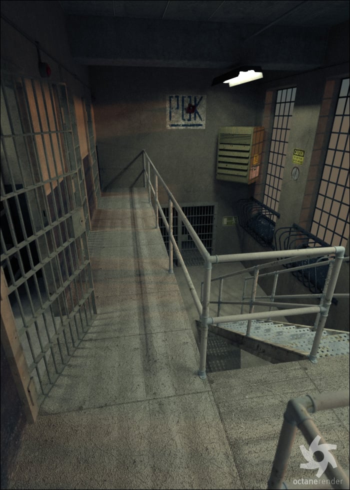 Prison Cell Block 'K' Prison Cell Block 'K' by: ForbiddenWhispersDavid Brinnen, 3D Models by Daz 3D
