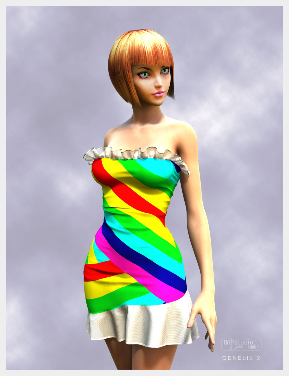 Cute3D's Cute Dress Cute3D's Cute Dress by: Cute3D, 3D Models by Daz 3D