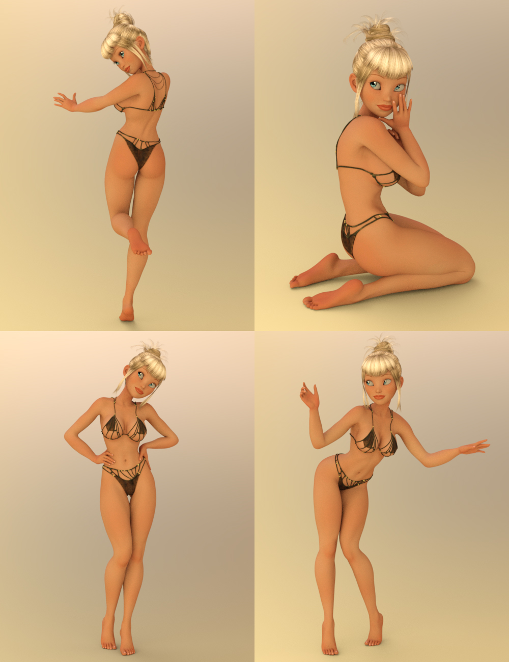 i13 Playful Pinup Poses for Callie 6 by: ironman13, 3D Models by Daz 3D