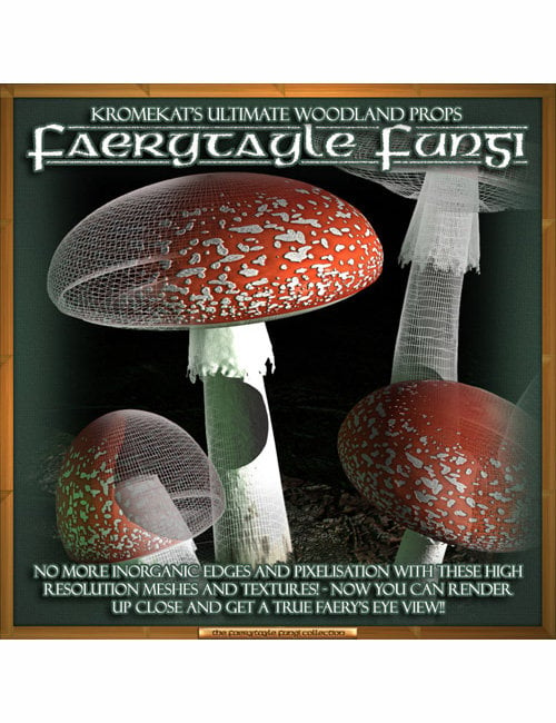 Woodland Props - FaeryTayle Fungus by: , 3D Models by Daz 3D