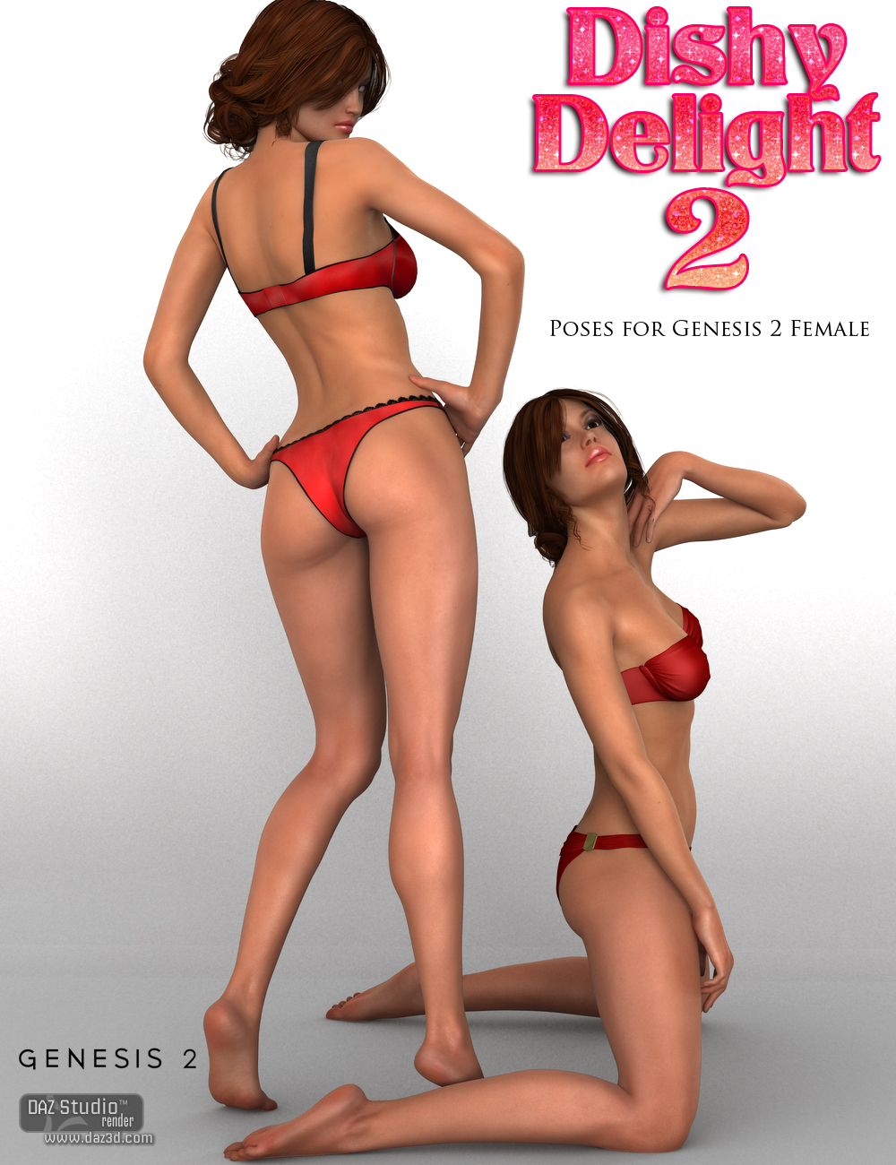 Dishy Delight Poses 2 for Genesis 2 Female(s) by: Nikisatez, 3D Models by Daz 3D