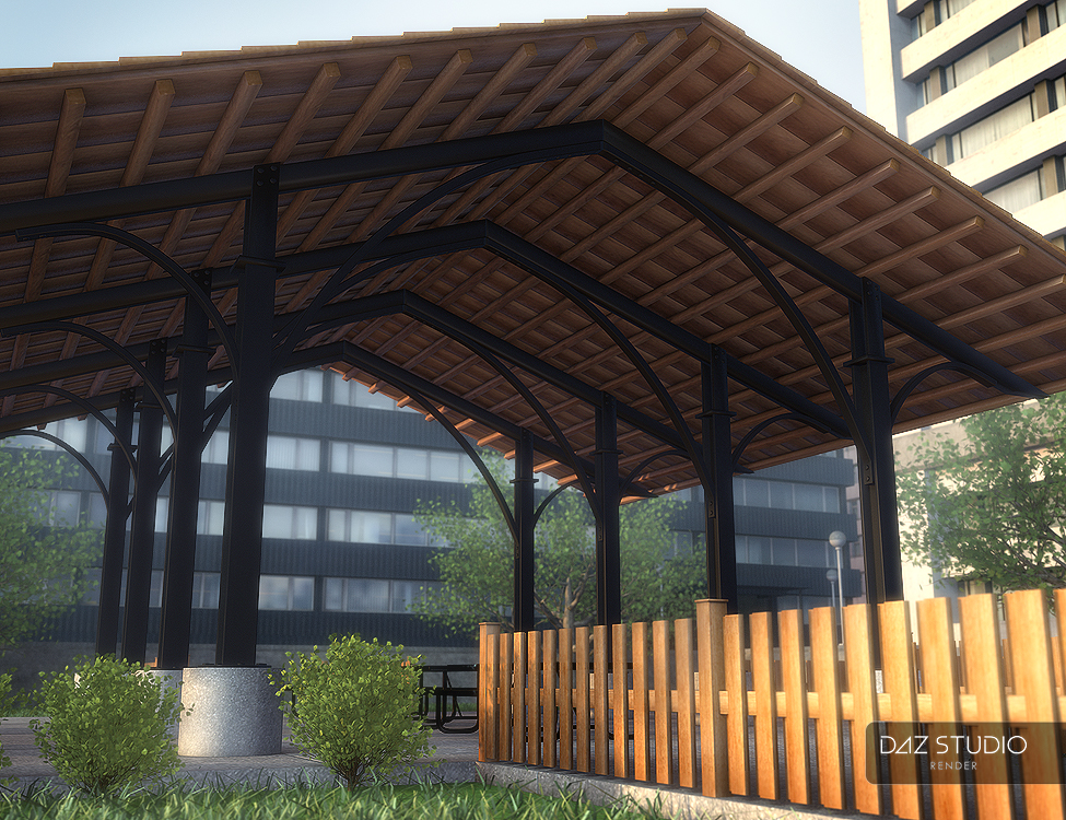 Recreational Pavilion Recreational Pavilion by: ARTCollab, 3D Models by Daz 3D