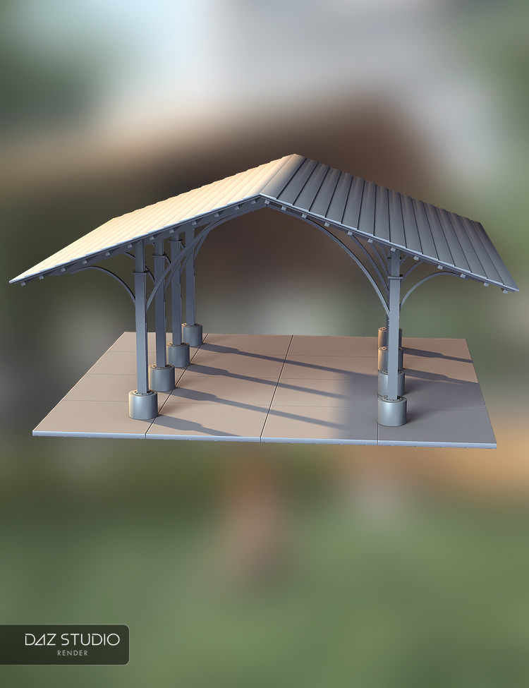 Recreational Pavilion by: ARTCollab, 3D Models by Daz 3D
