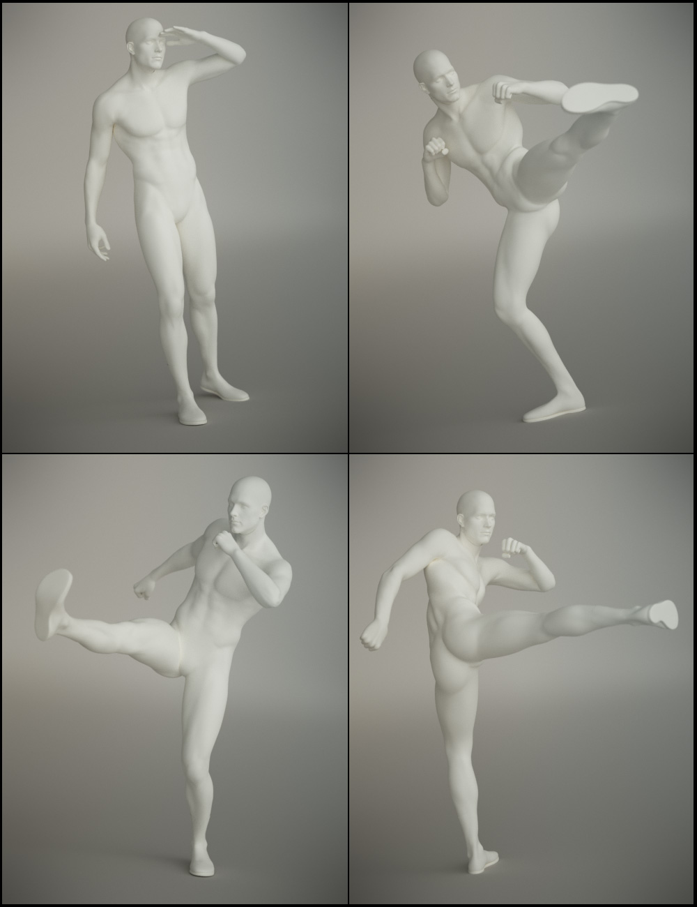 In Motion Poses for Genesis and Genesis 2 Male(s) by: FeralFey, 3D Models by Daz 3D