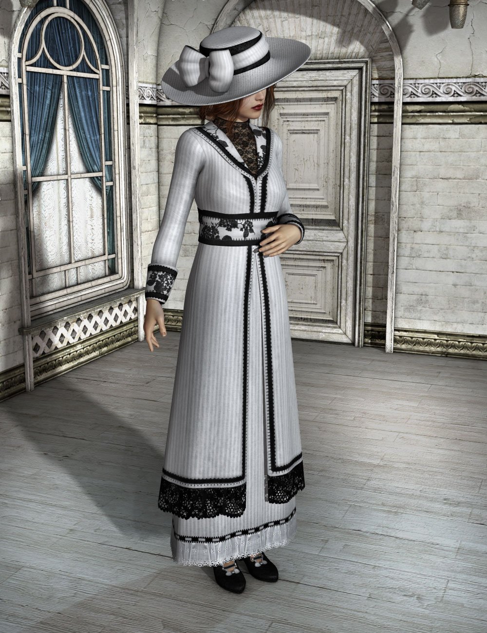 Damsels for Edwardian Suit by: Sarsa, 3D Models by Daz 3D