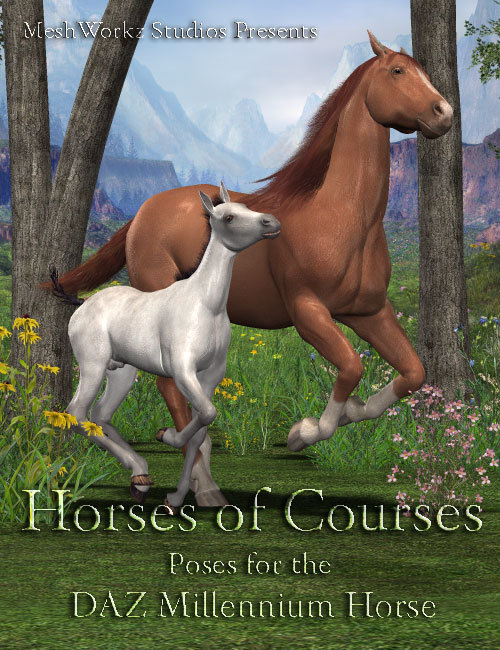 Horses of Courses by: Cris Palomino, 3D Models by Daz 3D