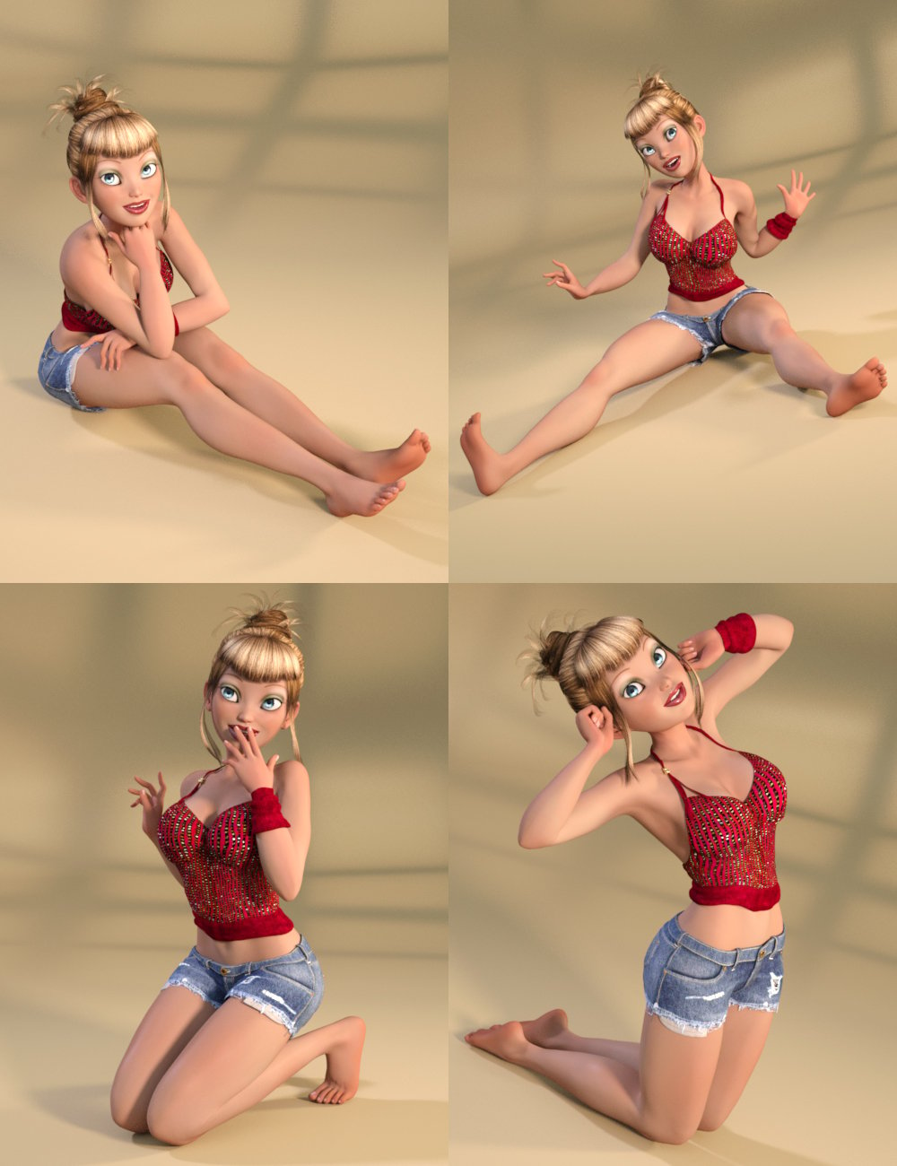 Capsces Fun and Flirty Callie 6 by: Capsces Digital Ink, 3D Models by Daz 3D
