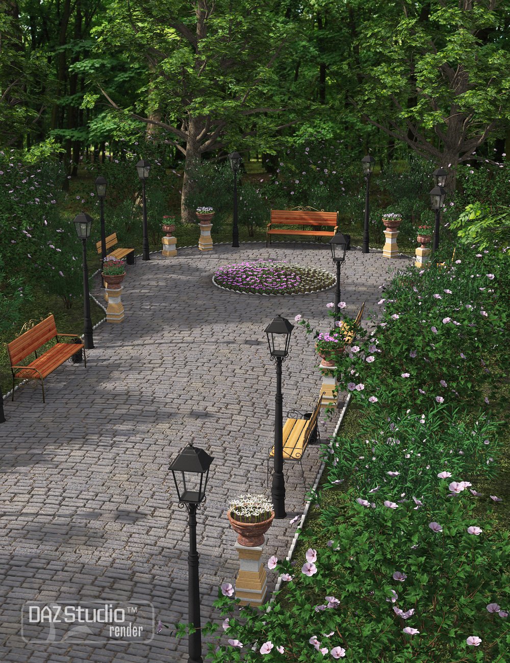 Blooming Alley Blooming Alley by: Andrey Pestryakov, 3D Models by Daz 3D