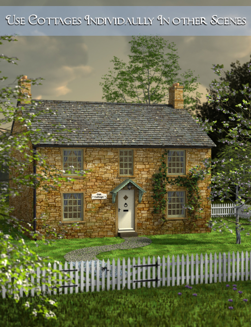 Build a Street: English Country Village by: Inkara, 3D Models by Daz 3D