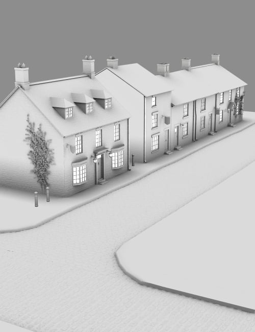 Build a Street: English Country Village Build a Street: English Country Village by: Inkara, 3D Models by Daz 3D