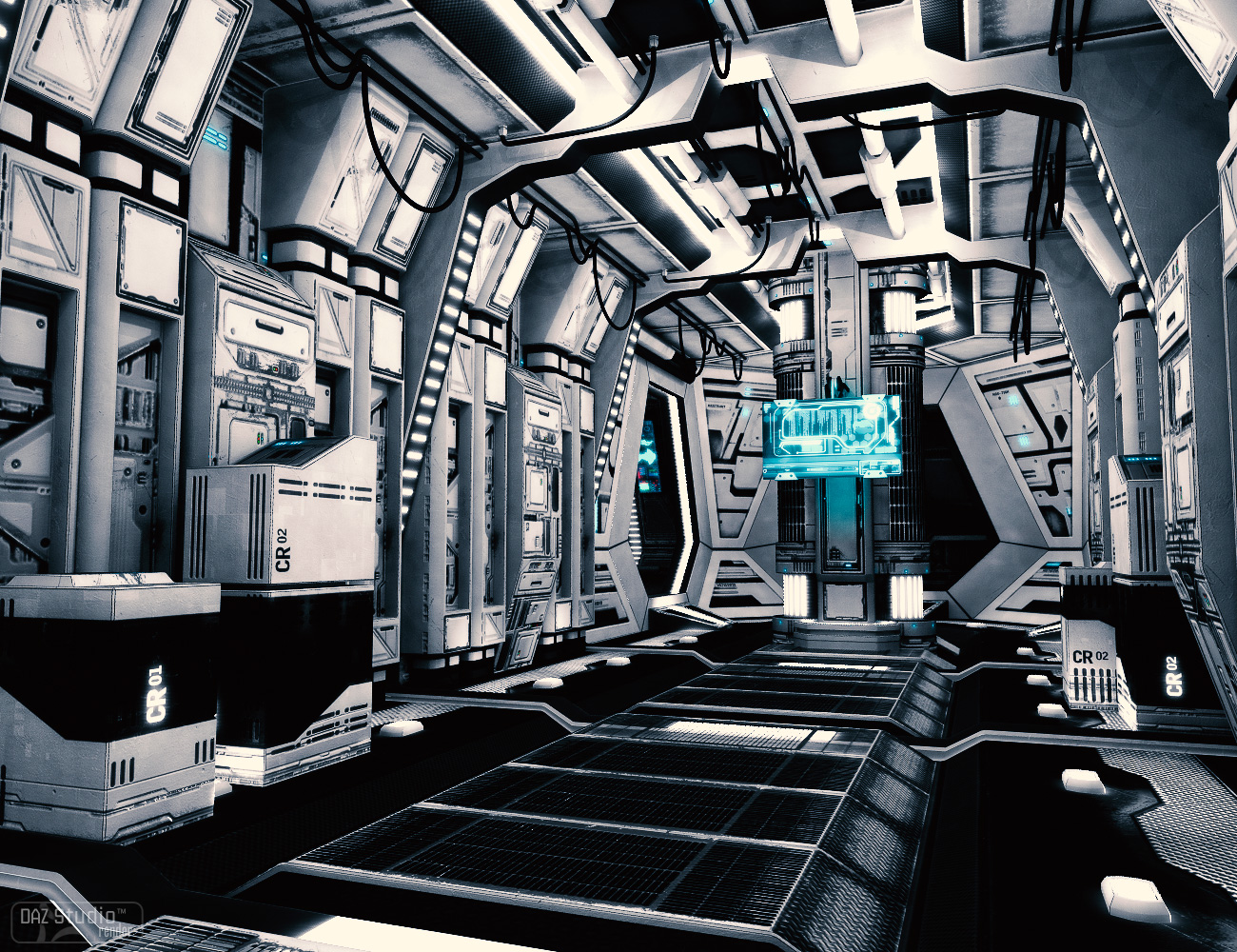 SS Marcoor Corridor 2 by: Ravnheart, 3D Models by Daz 3D