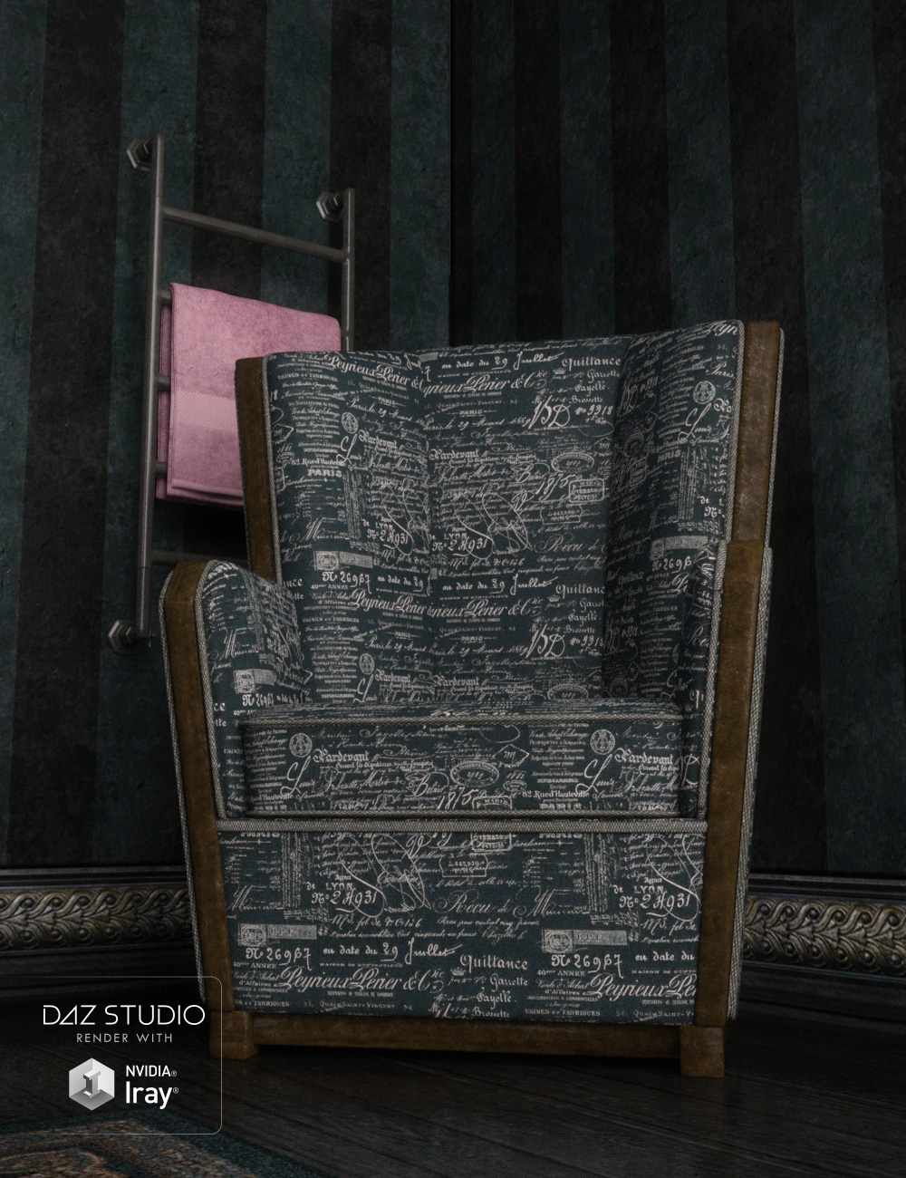 Opulence for Classic Deco Eclectic 2 by: Sarsa, 3D Models by Daz 3D