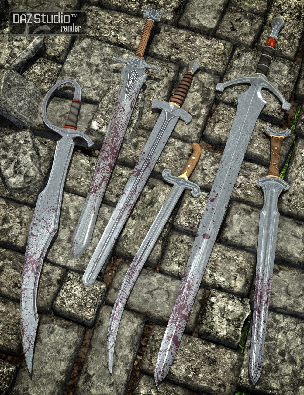 Battle Blades Battle Blades by: Merlin Studios, 3D Models by Daz 3D