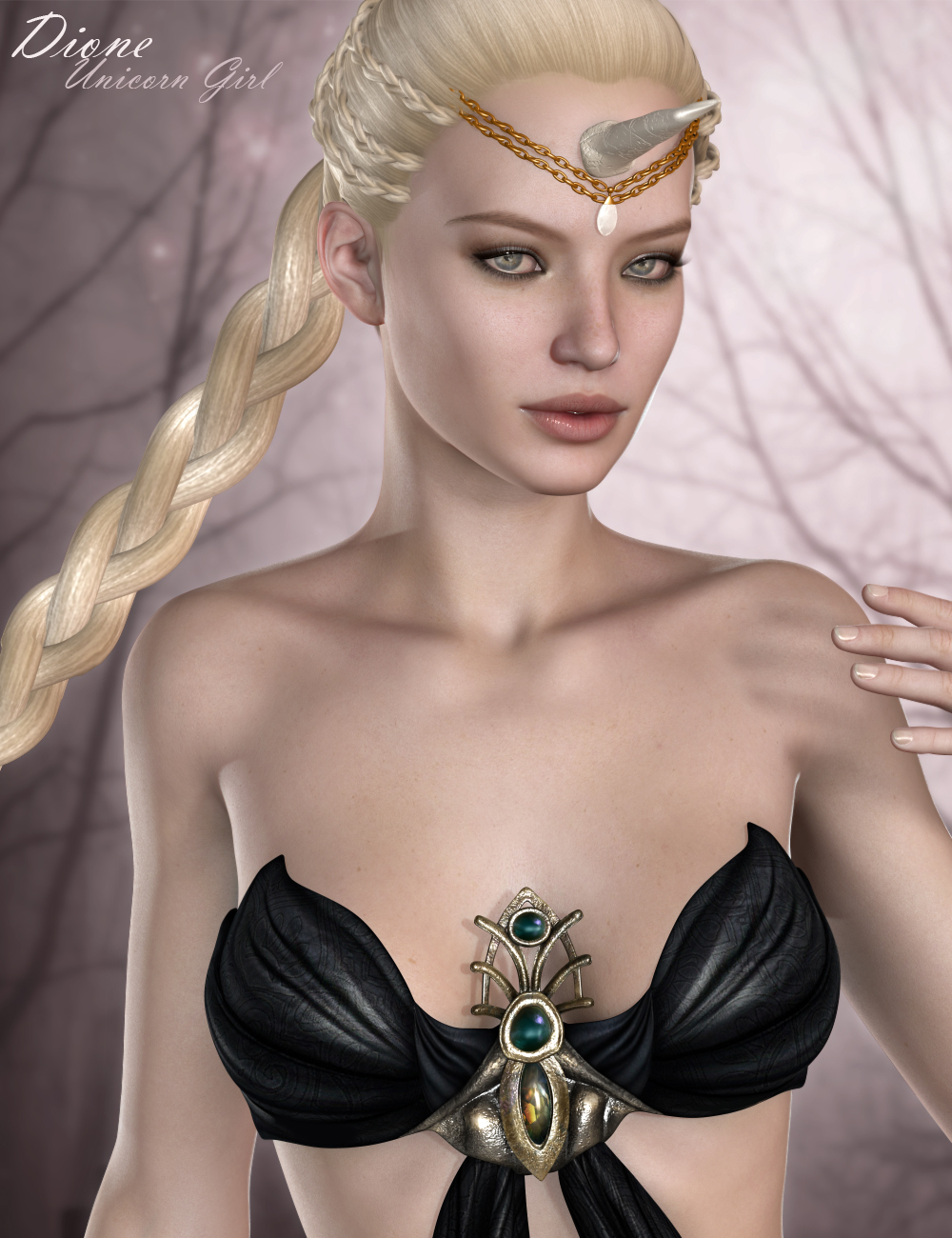 Dione Unicorn Girl HD for Victoria 6 by: Raiya, 3D Models by Daz 3D