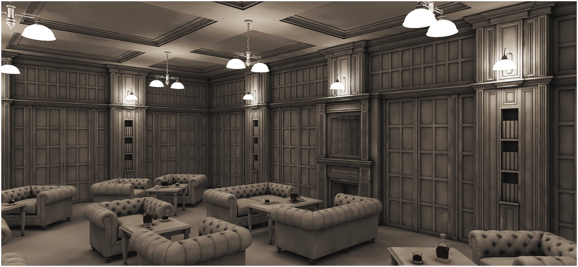 Gentlemen's Game Room by: ForbiddenWhispersFWDesign, 3D Models by Daz 3D