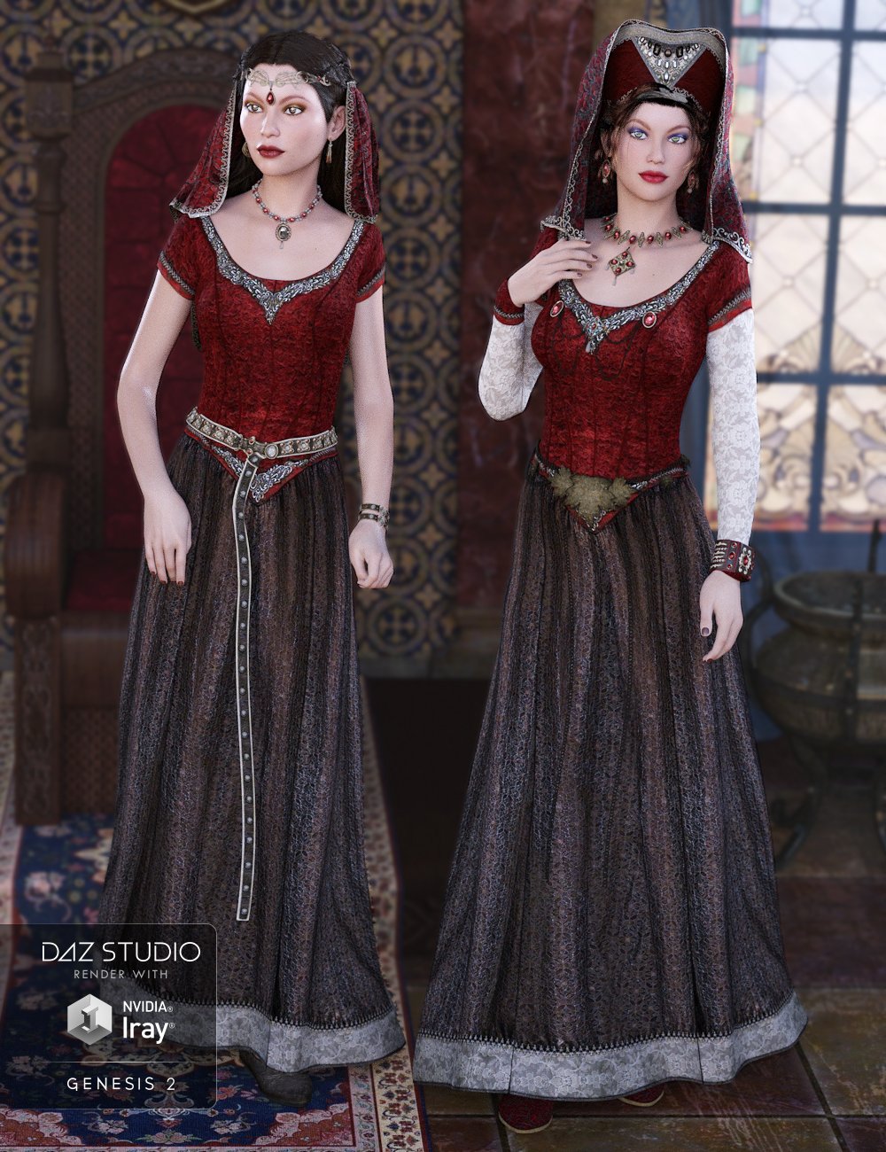 The Red Queen by: Sarsa, 3D Models by Daz 3D
