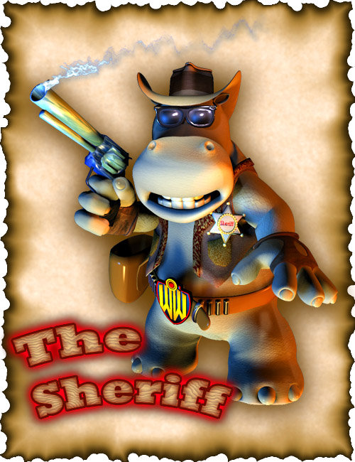 Zoo! Sheriff set for the Heavies by: Gareee, 3D Models by Daz 3D