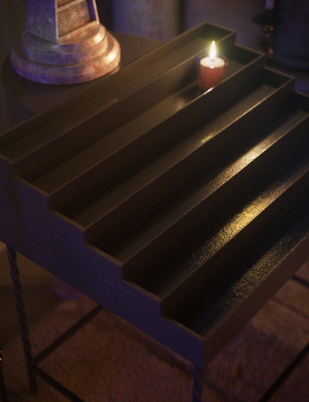 Votive Candles and Stand by: Valandar, 3D Models by Daz 3D