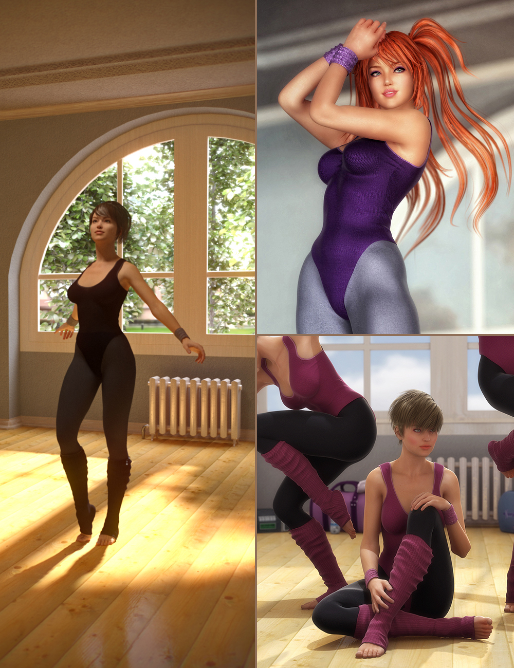 Let's Get Physical Bundle by: , 3D Models by Daz 3D