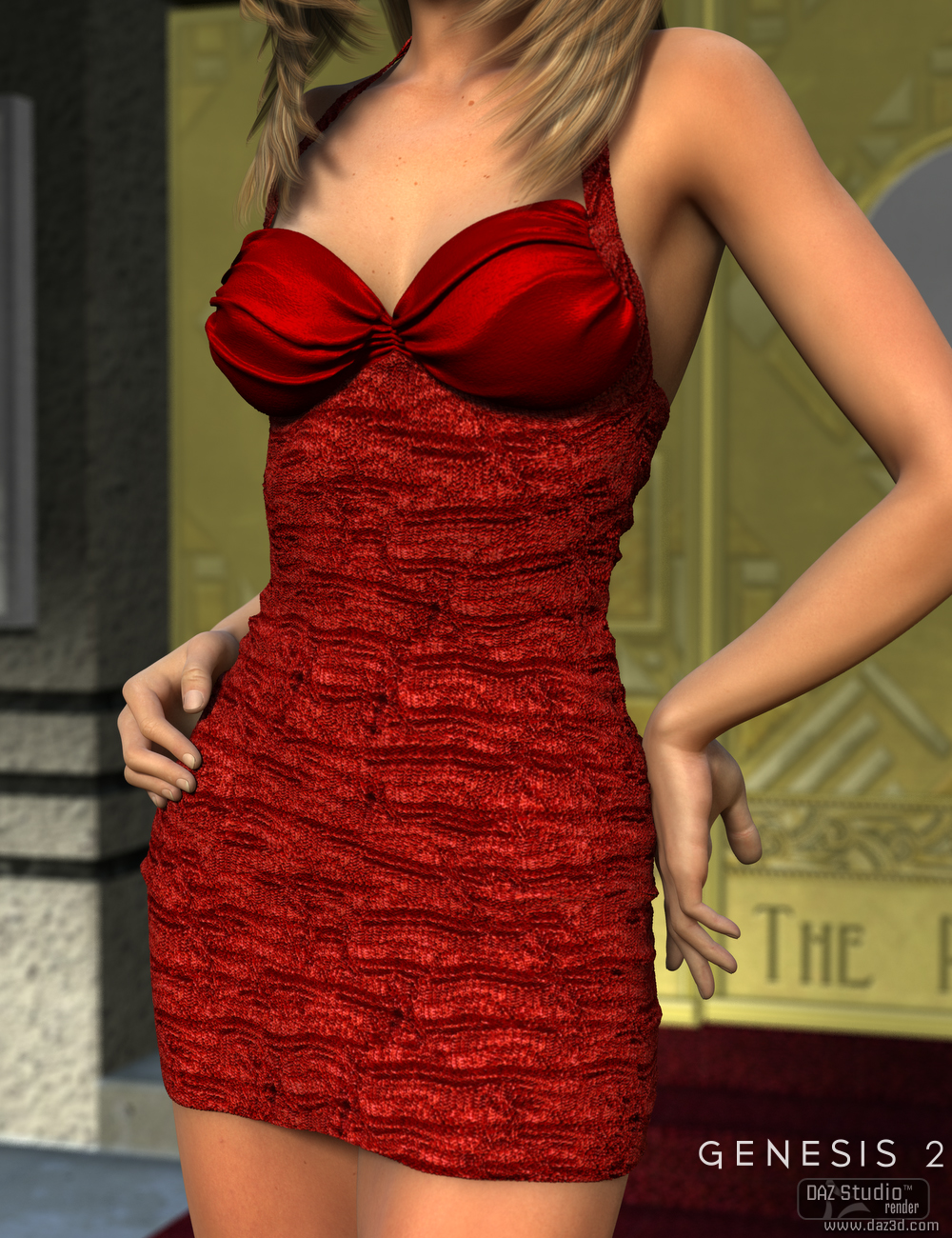 Cosmo Dress for Genesis 2 Female(s) by: Nikisatez, 3D Models by Daz 3D