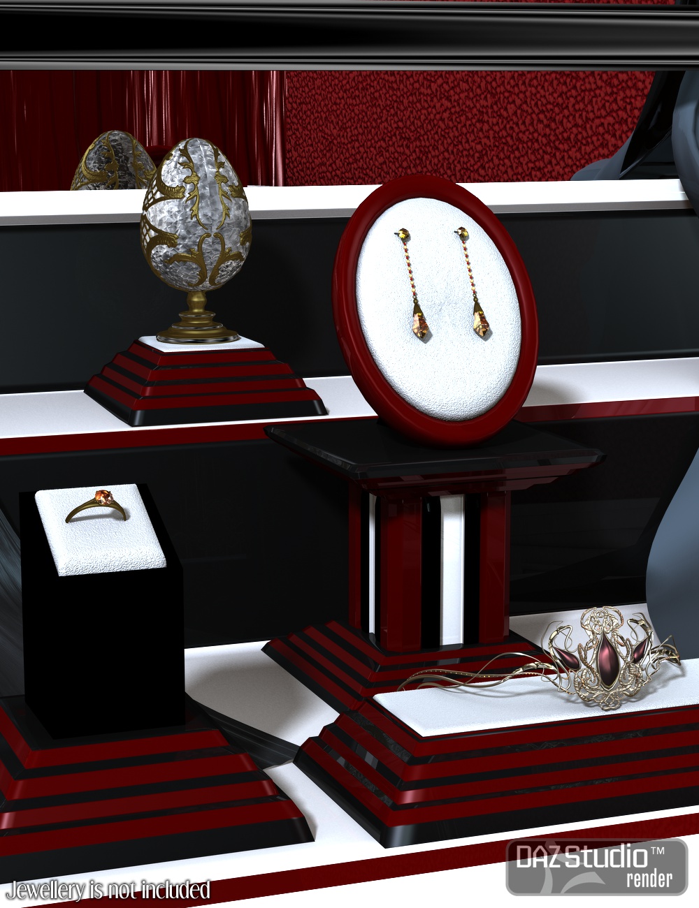 Jewellery Display by: 3D-GHDesign, 3D Models by Daz 3D