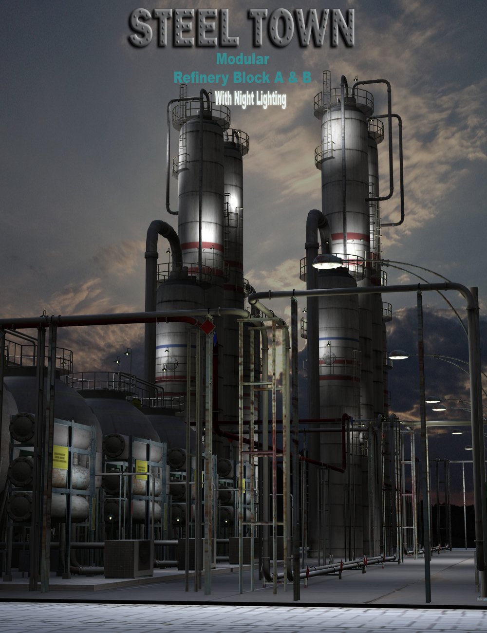 Steel Town Refinery AB by: DarkMatter, 3D Models by Daz 3D