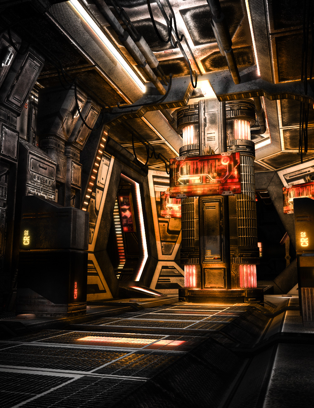 SS Marcoor Corridor 2 Addon by: Ravnheart, 3D Models by Daz 3D