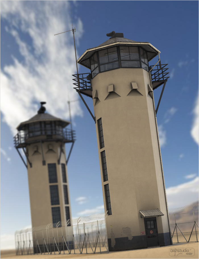 Prison Guard Tower by: ForbiddenWhispersDavid Brinnen, 3D Models by Daz 3D