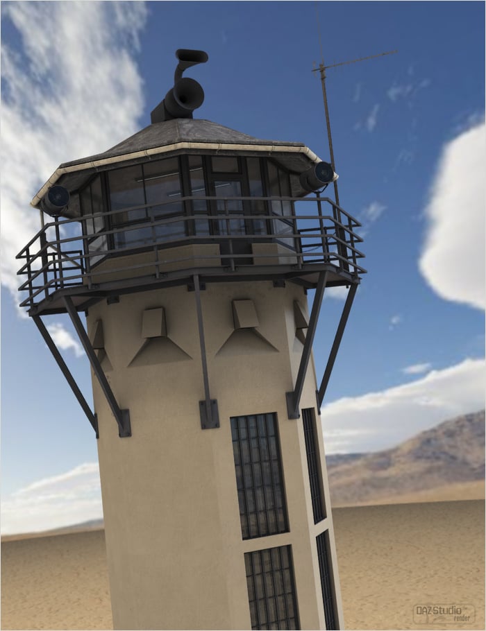 Prison Guard Tower Prison Guard Tower by: ForbiddenWhispersDavid Brinnen, 3D Models by Daz 3D