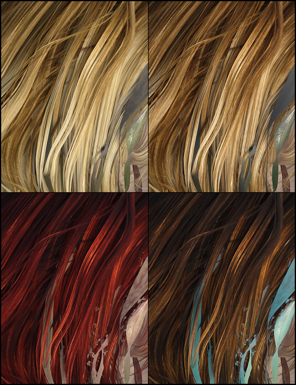 Beach Wave Hair for Genesis 2 Female(s) by: goldtassel, 3D Models by Daz 3D
