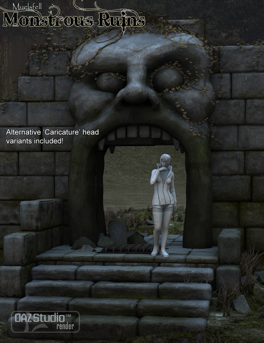 Muelsfell Monstrous Ruins Muelsfell Monstrous Ruins by: E-Arkham, 3D Models by Daz 3D