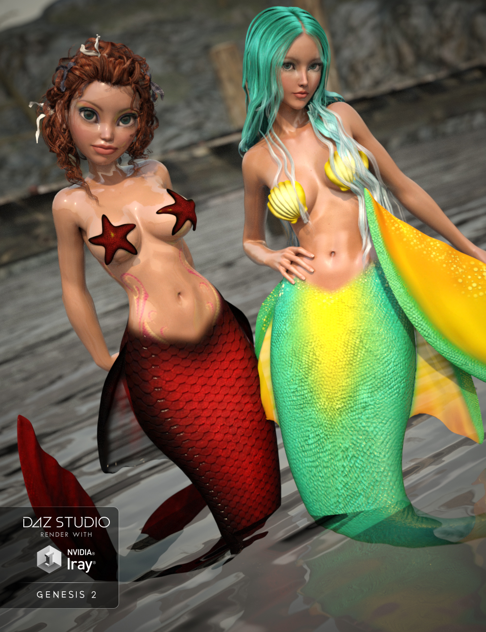Lil' Mermaid Textures by: DemonicaEviliusJessaii, 3D Models by Daz 3D