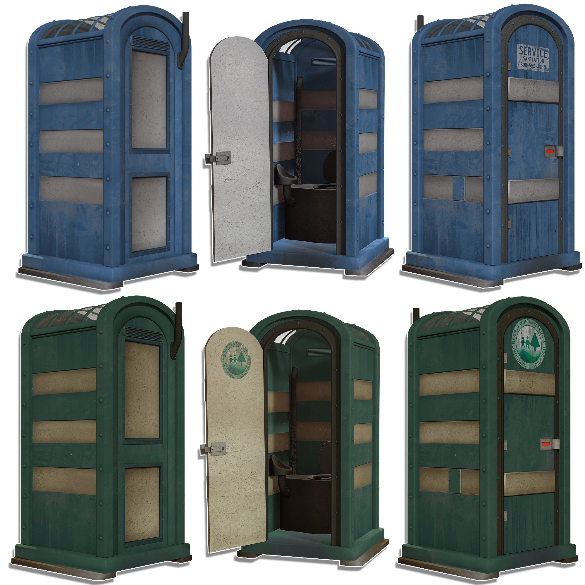 Porta Potty Daz 3D