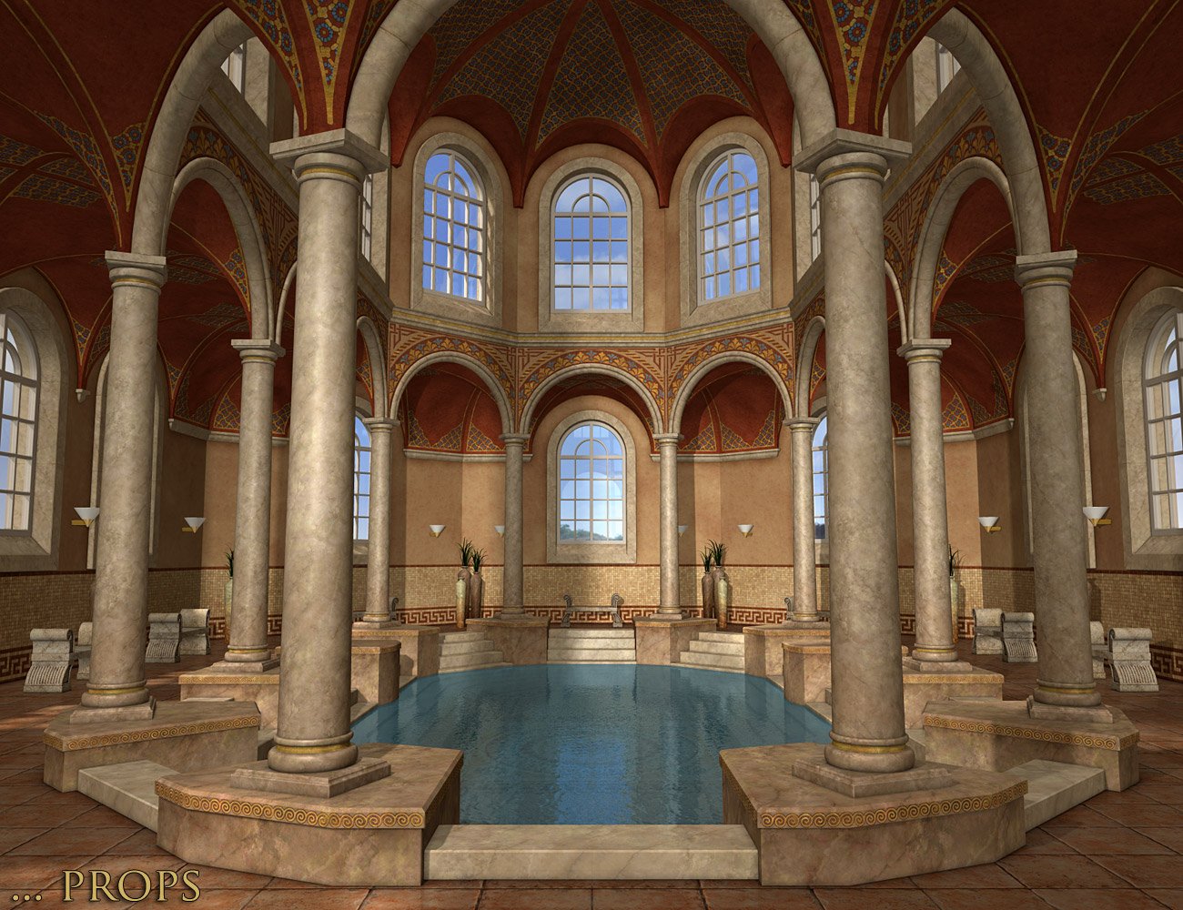 DM's Thermae by: Daniemarforno, 3D Models by Daz 3D
