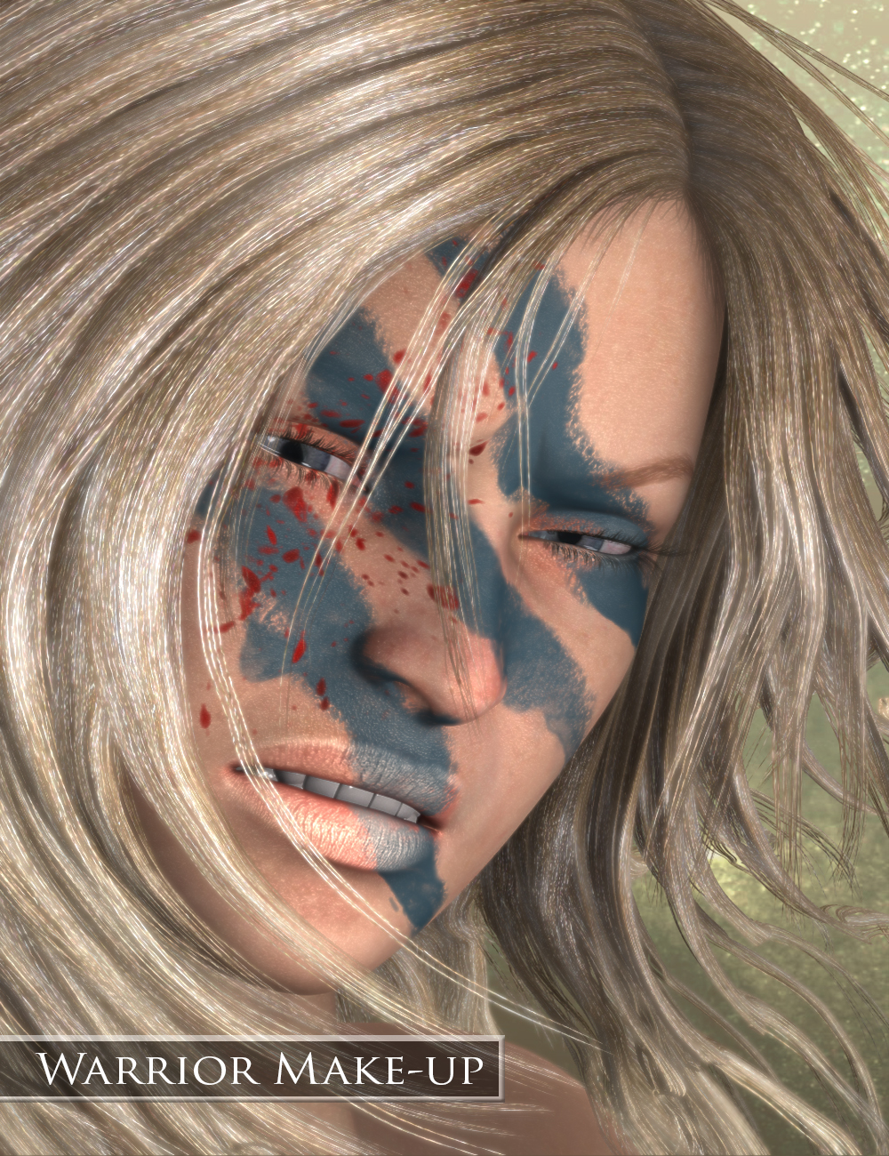 Warrior Make-up for Genesis 2 Female(s) by: Neikdian, 3D Models by Daz 3D