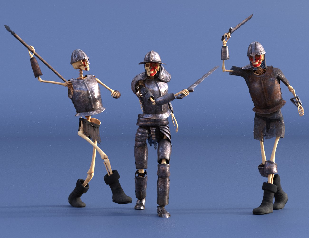 LoREZ Skeleton Army by: Predatron, 3D Models by Daz 3D